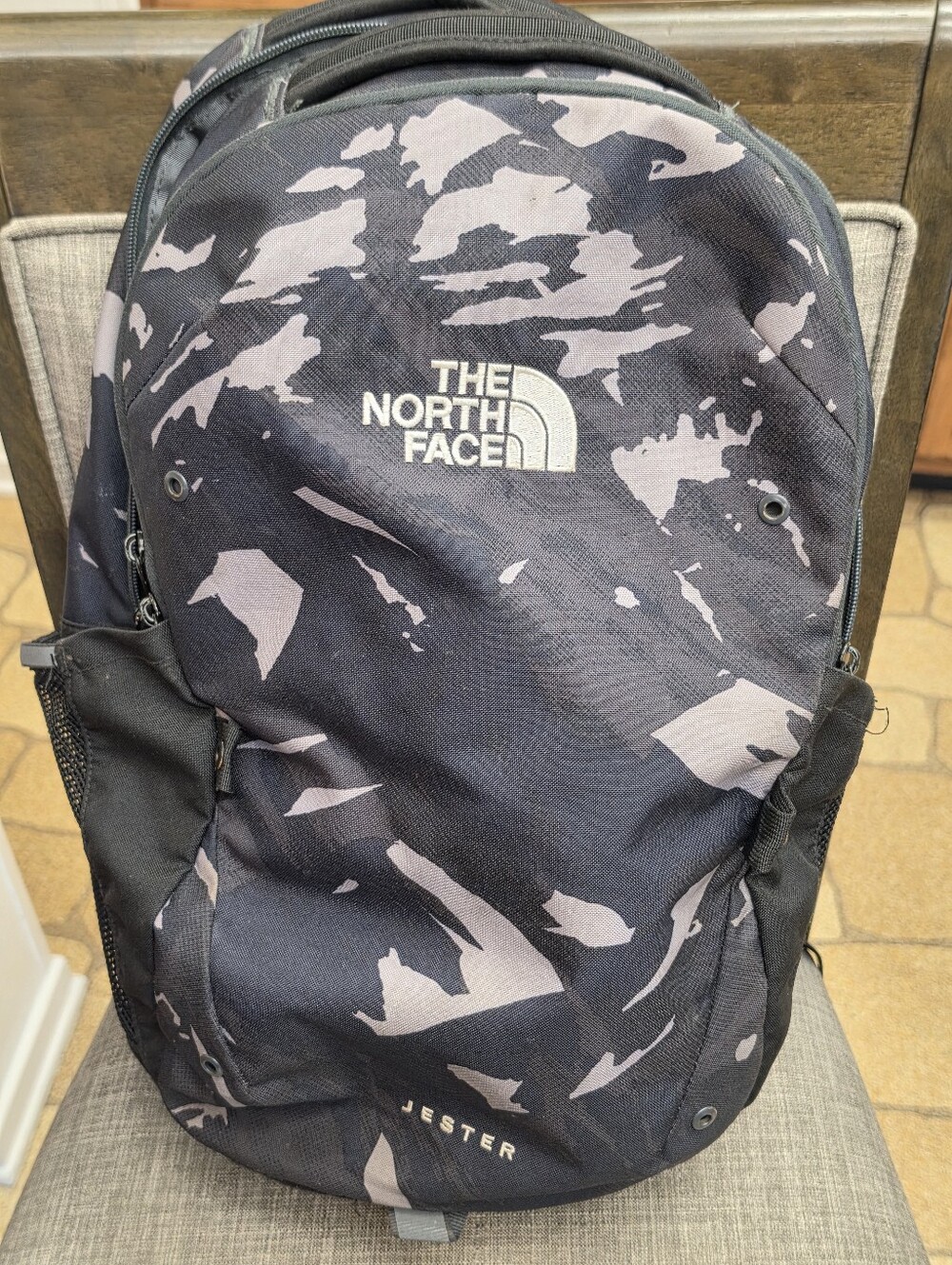 The North Face Jester Black Camo Backpack